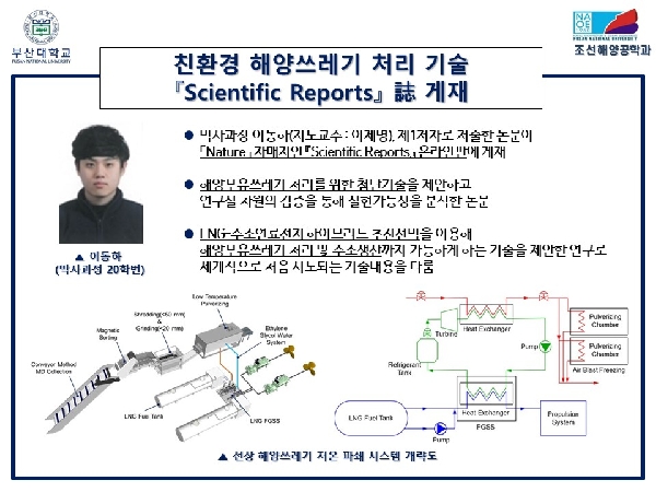 친환경 해양쓰레기 처리 기술 'Scientific Reports' 誌 게재 대표이미지